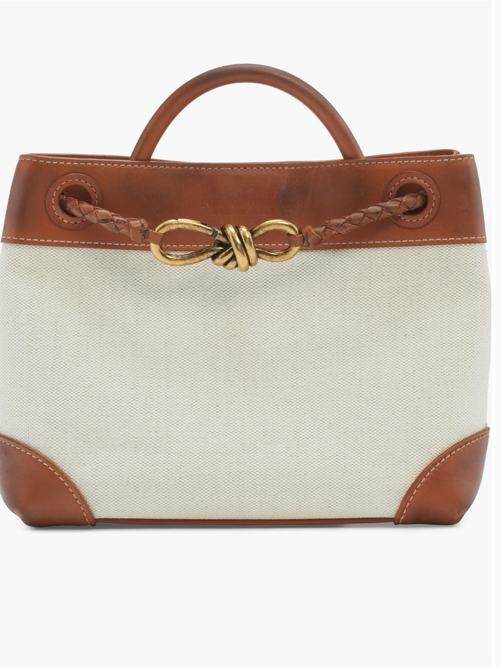 Bottega Veneta Small Andiamo Canvas Bag